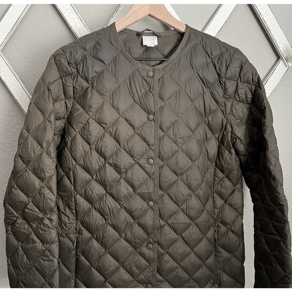 J.Jill Women's S Petite Long Lightweight Down Puffer Jacket - Picture 2 of 8